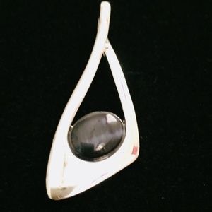 LIA SOPHIA GOLD TONE WITH MOONSTONE SLIDE PENDANT